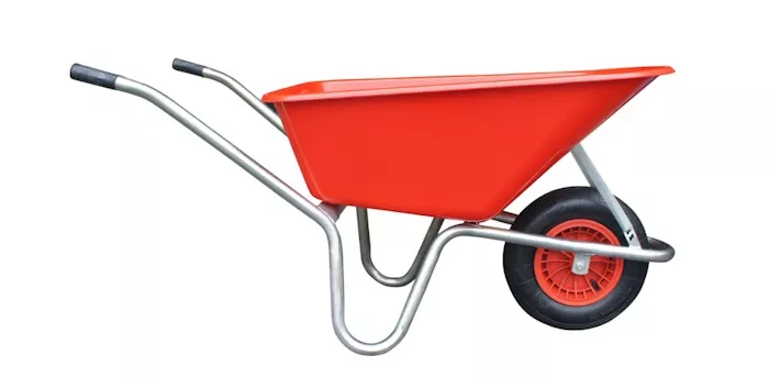Taczka rolnicza 153x60x66 czerwone plecy ład.100kg