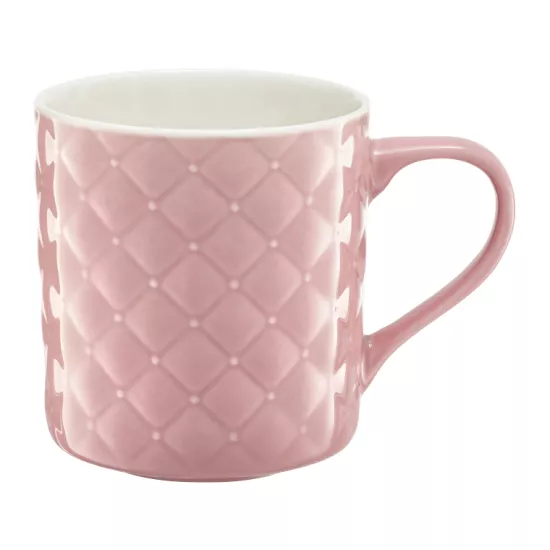 Kubek Glamour 420 ml pikowany różowy
