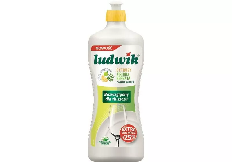 Płyn do mycia naczyń cytrus zielona herbata 900 g Ludwik