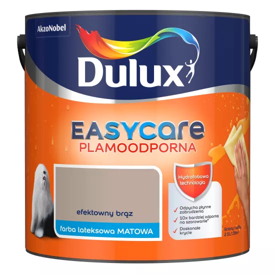 Farba Dulux EasyCare Plamoodporna 2,5 l efektowny brąz