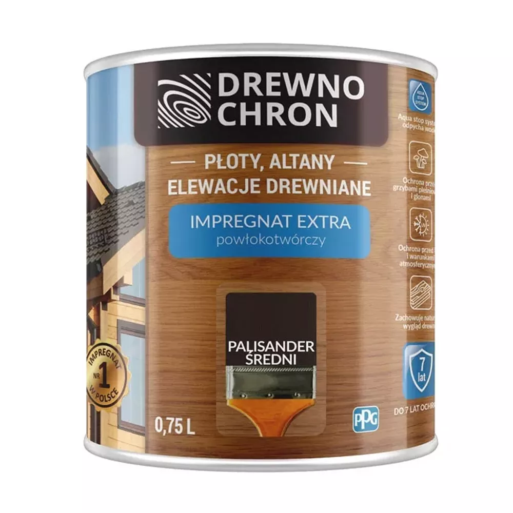 Impregnat do drewna Drewnochron 0.75 L palisander średni