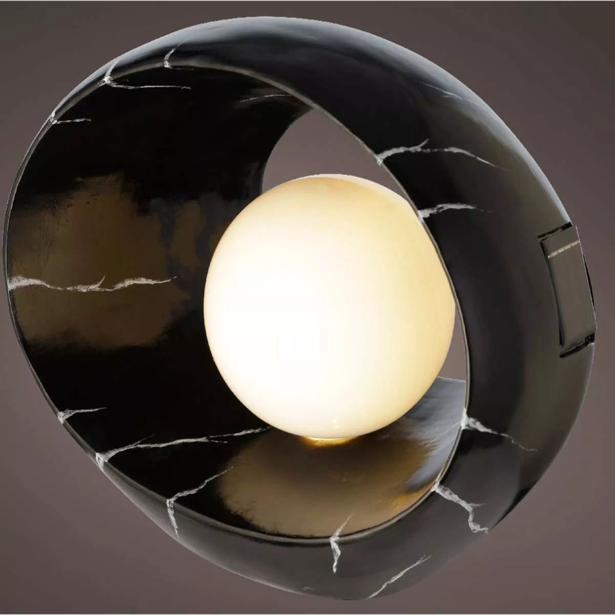 Lampa solarna lekka czarny