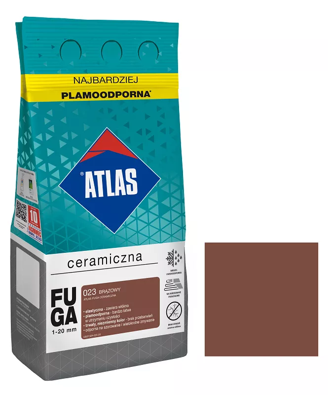 Atlas fuga ceramiczna kolor brązowy 5 kg