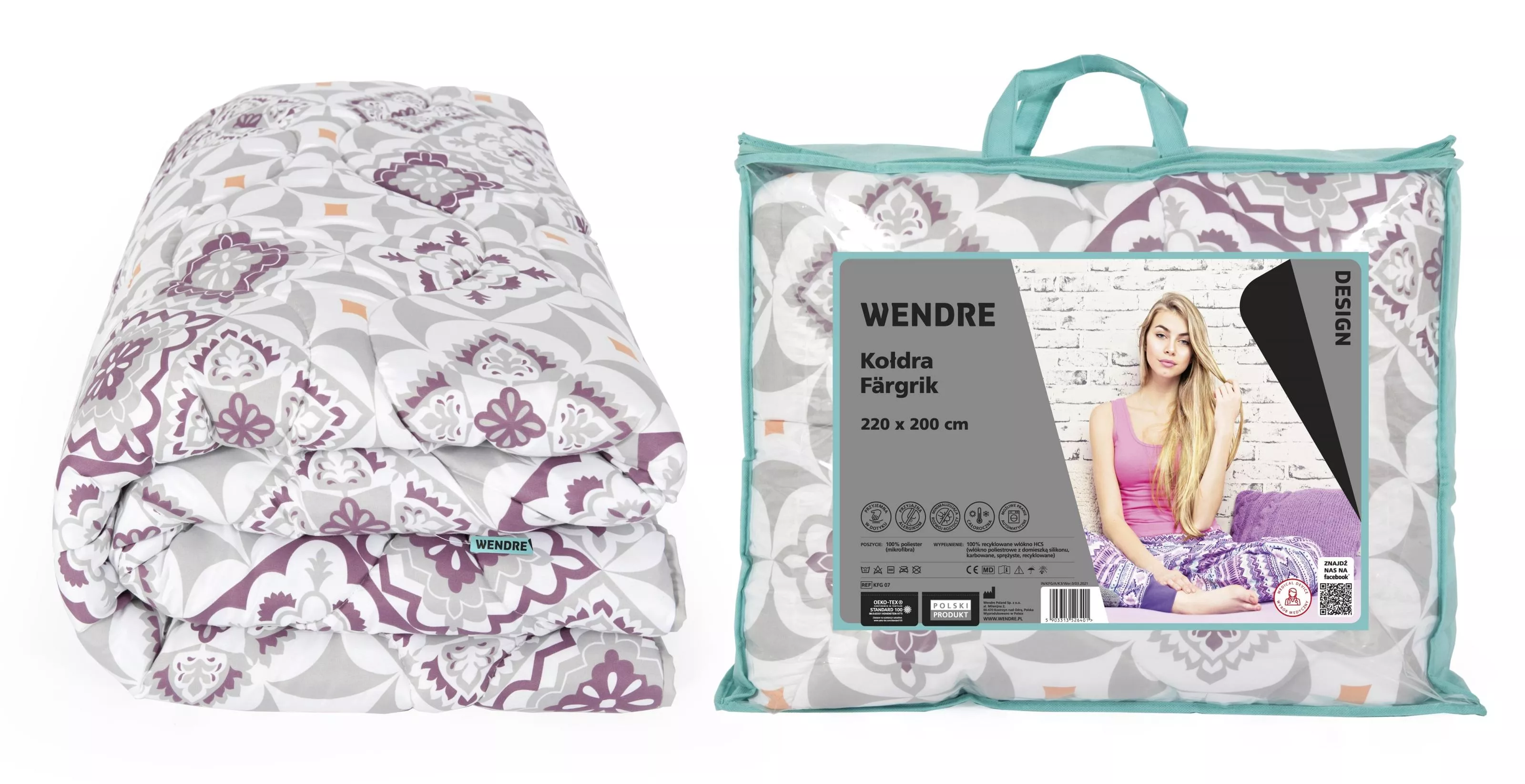 Kołdra Wendre Fargrik 220 x 200 