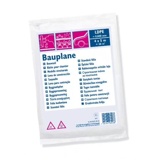 Plandeka budowlana LDPE 4 x 5 m 20 m2