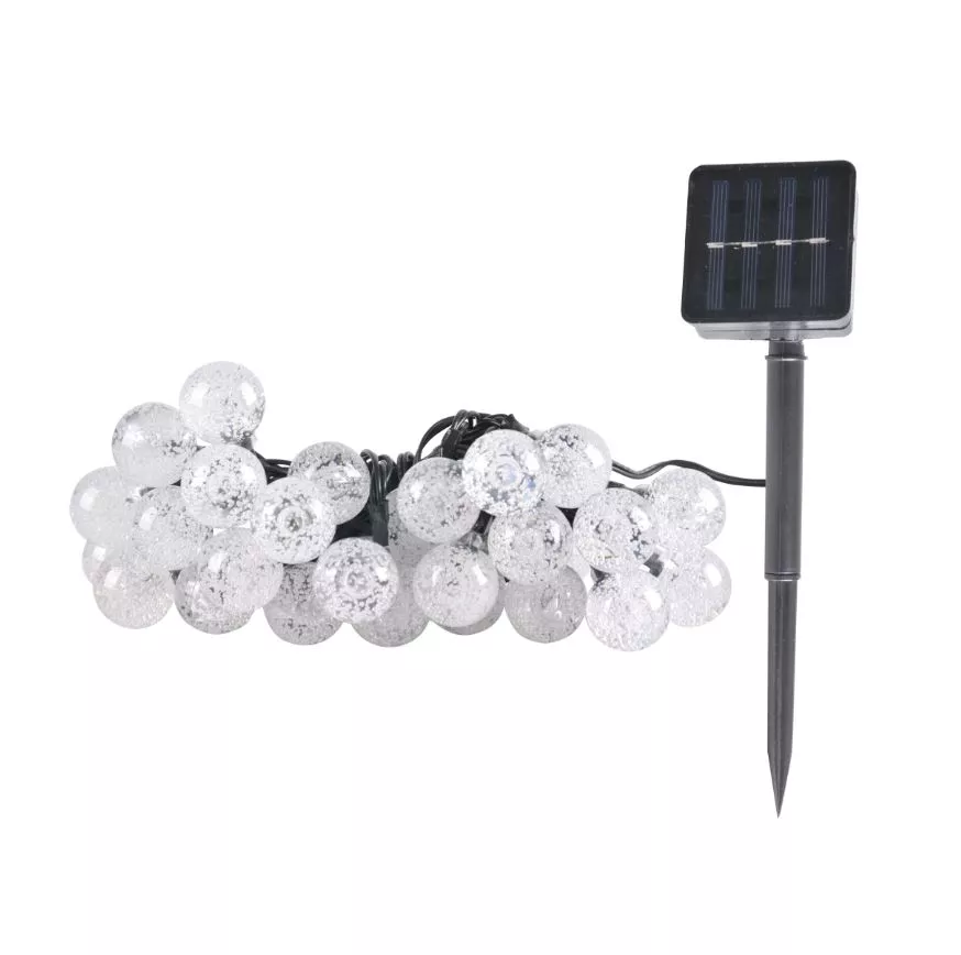 Girlanda solarna Kulki transparentne 30 LED POLUX